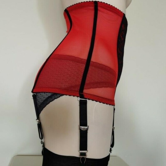 6 Garter high waist Girdle/Corset - front closure fits 28" to 40" waist LAST ONE - Picture 8 of 9